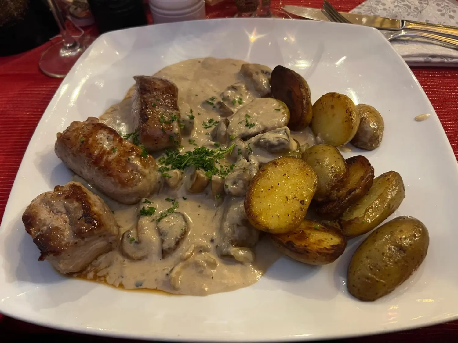 Cordon Bleu-Gerichte Restaurant Topinambur