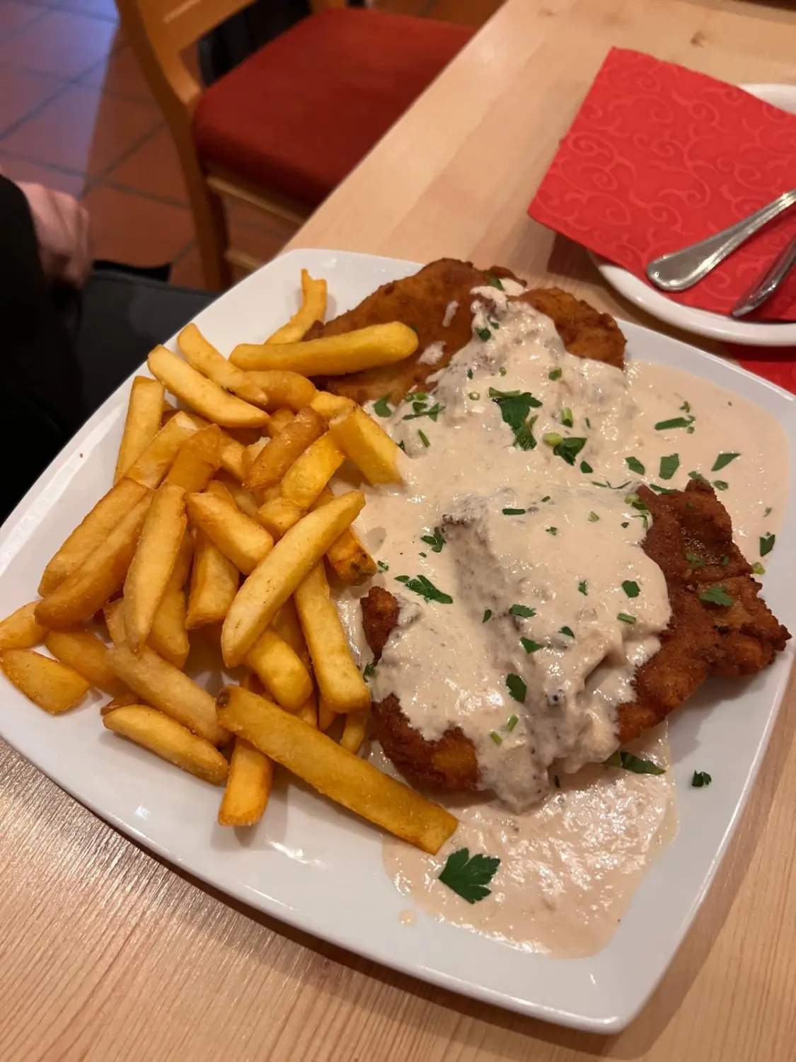 Cordon Bleu-Gerichte Restaurant Topinambur